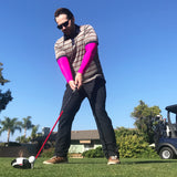 pink sun sleeves for golfers