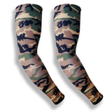 Green Camo Golf Sleeves for Arms