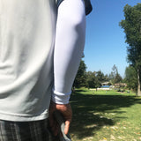 white compression sleeves for golfers